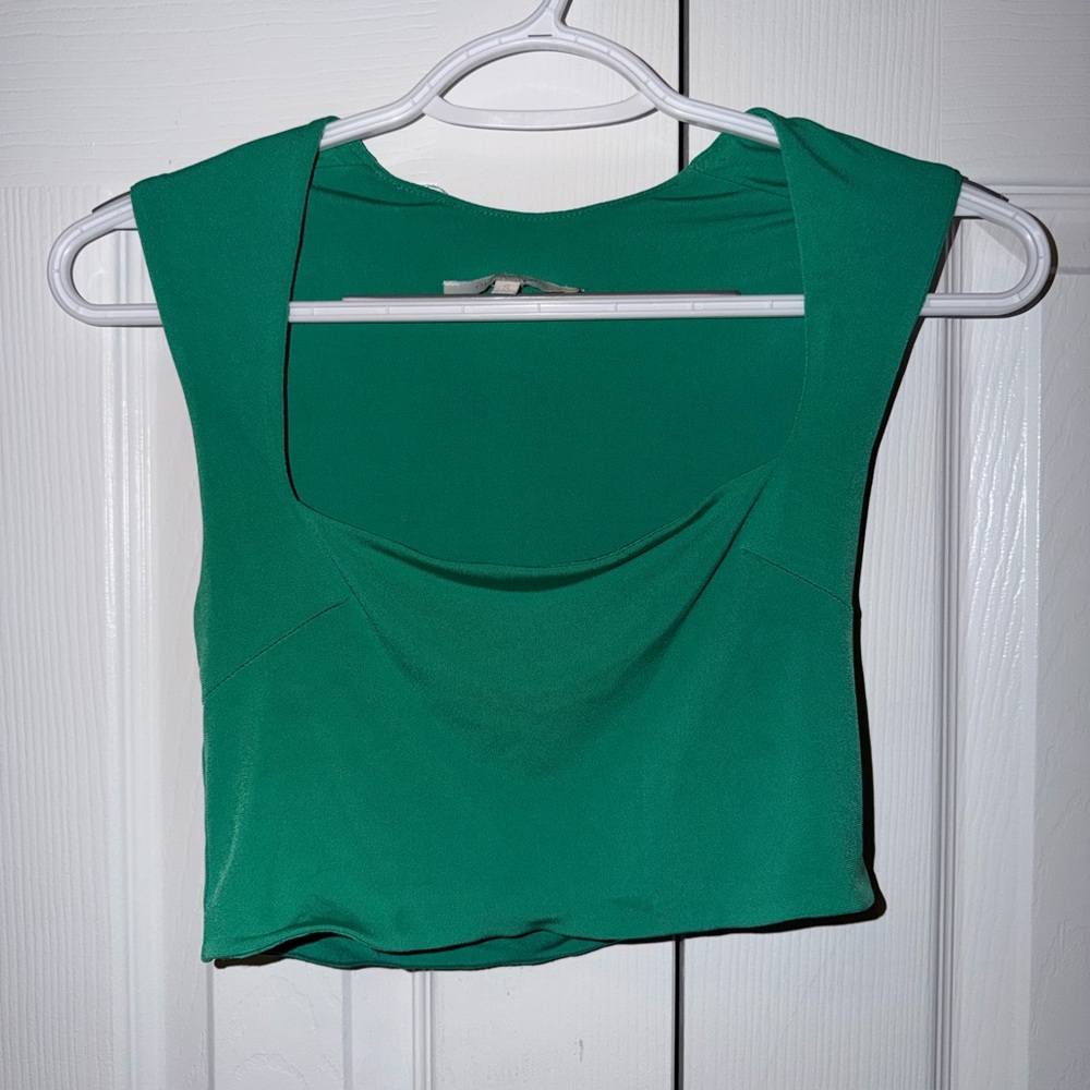 Olivaceous Emerald Crop Top